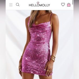 NWT hello molly hoco sequin dress